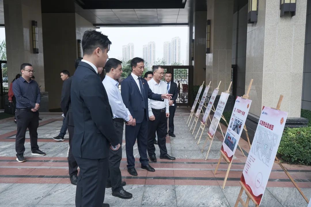 市政府领导莅临嘉福·尚江府调研指导“红色物业”示范点创建工作
